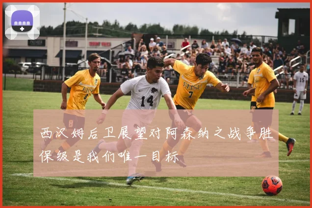 西汉姆后卫展望对阿森纳之战争胜保级是我们唯一目标